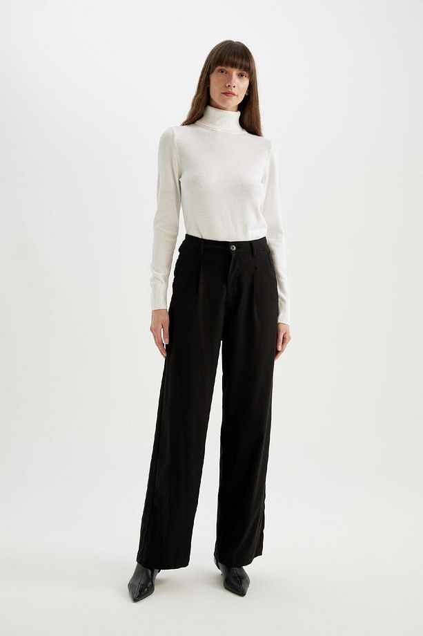 Regular Fit Yumuşak Dokulu Balıkçı Yaka Basic Düz Triko Kazak H1651az24wn - 5