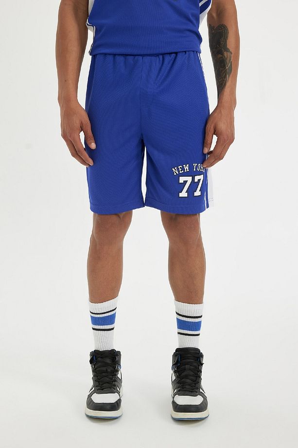 DeFactoFit Standart Fit Sporcu Kısa Paça Ağır Kumaş Şort C2421AX24SM - 4