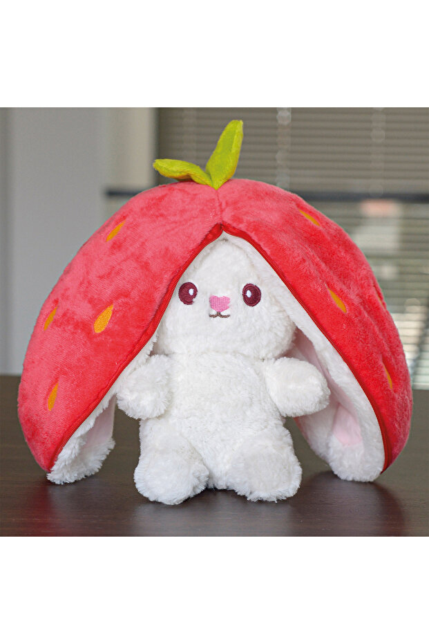 Strawberry Rabbit Bag 50 cm Plush - Both a Toy and a Bag!