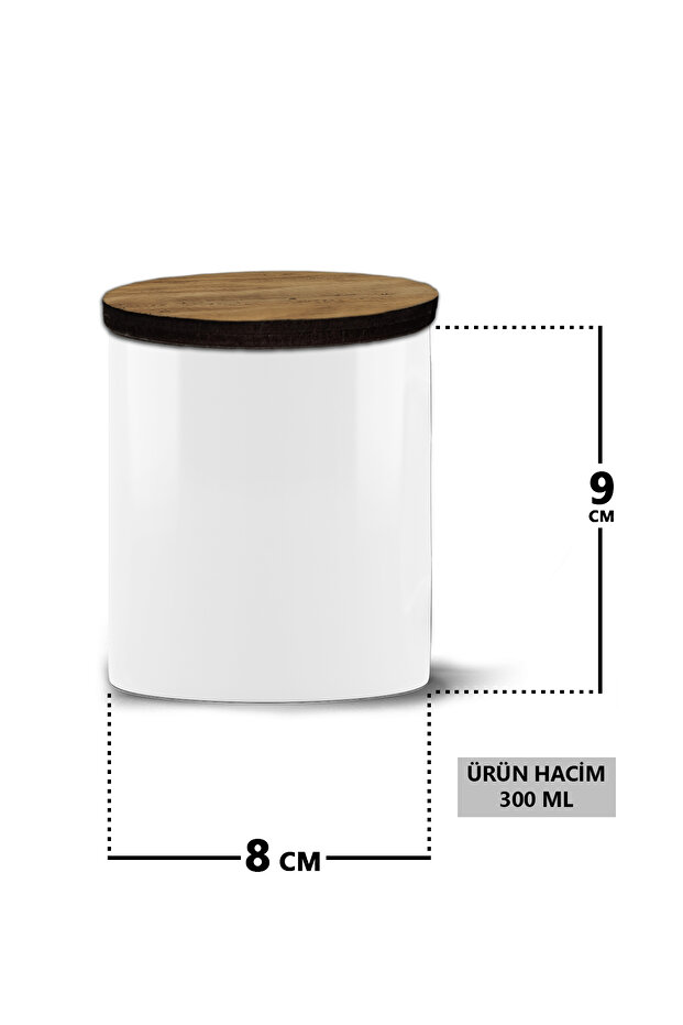 حاوية تخزين الكمون الأسود - حاوية تخزين سيراميك - وعاء بهارات - حاوية تخزين 300 مل - 2