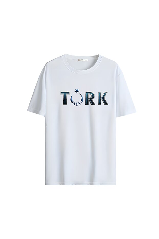 Turkish, Turkism and Göktürk Icon National Printed Oversize Unisex T-Shirt 1432