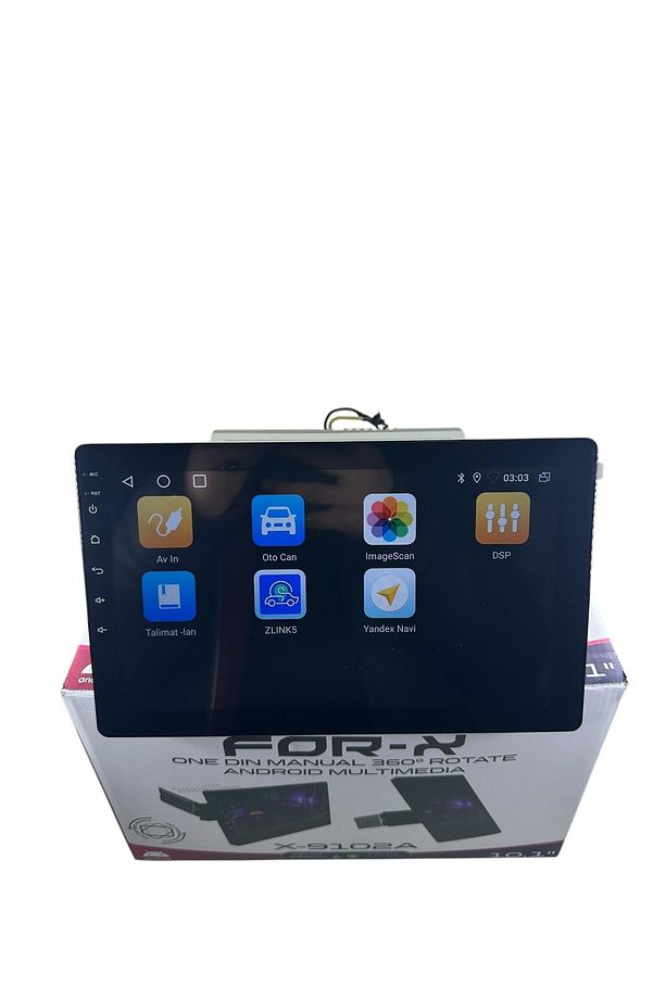 X-9102a Uyumlu 360 Derece Dönebilen Manuel Android Teyp - 6