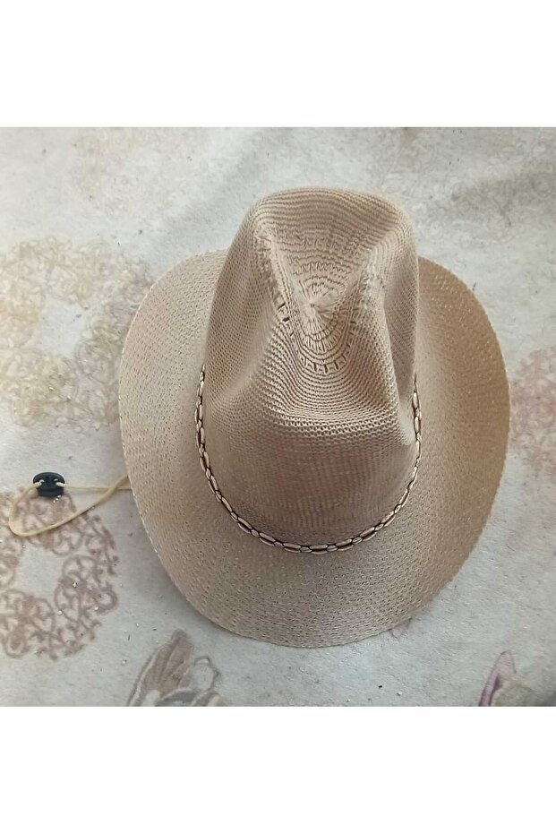 Erkek İpli Hasır Foter Şapka - 1