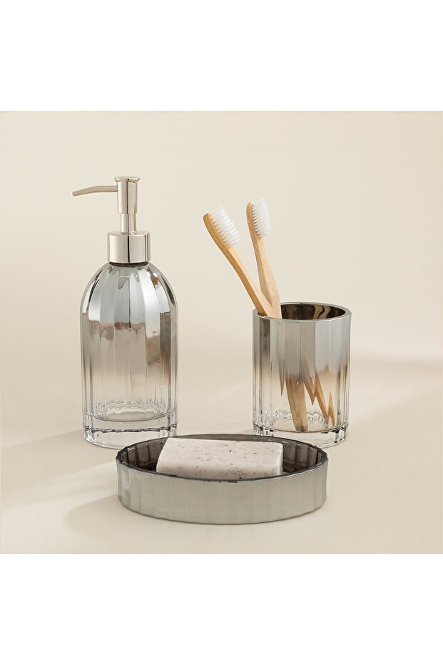 Fudes Soap Dish Transparent/Silver - 6