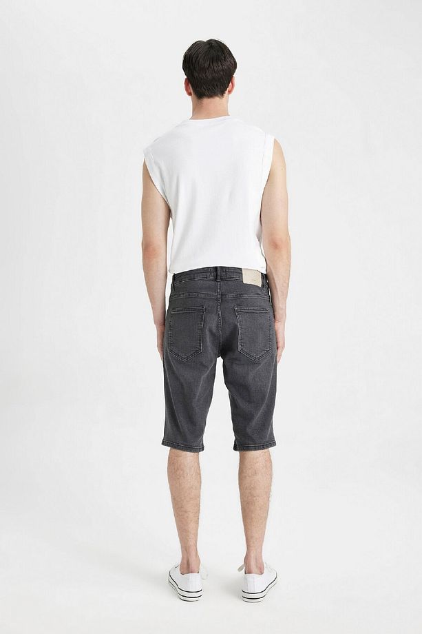 Regular Fit Jean Bermuda Şort A4804AX24SM - 7