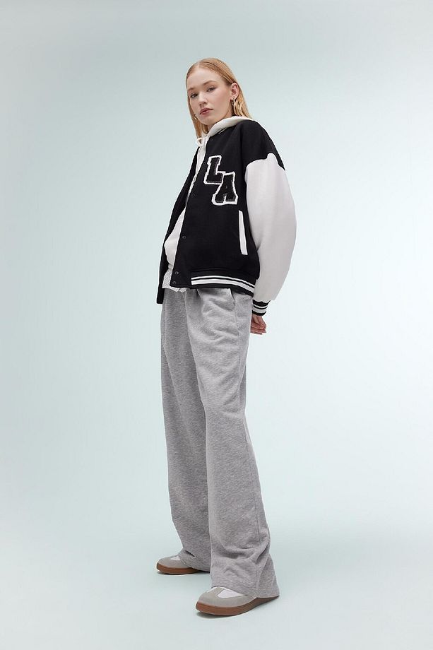 Coool Wide Leg Geniş Bol Paça Eşofman Altı Beli Lastikli Cepli Basic Düz C3206ax24sp - 2
