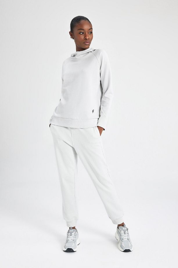 Fit Sporcu Jogger Eşofman Altı Standart Fit Cepli Esnek Paça Skuba Dalgıç Kumaş Basic Düz C22 - 3