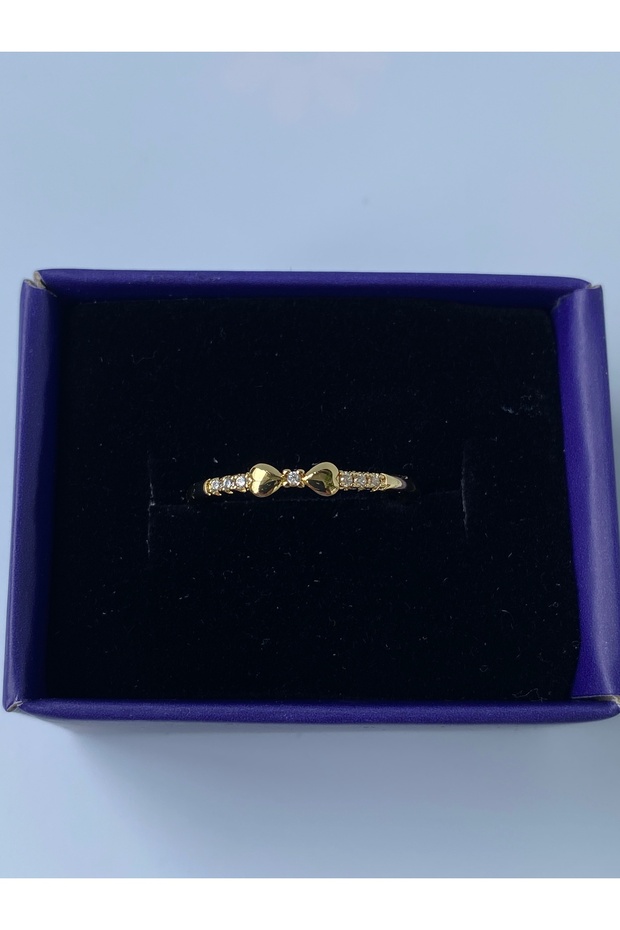 Bow Model Ring Adjustable with Stone - 3