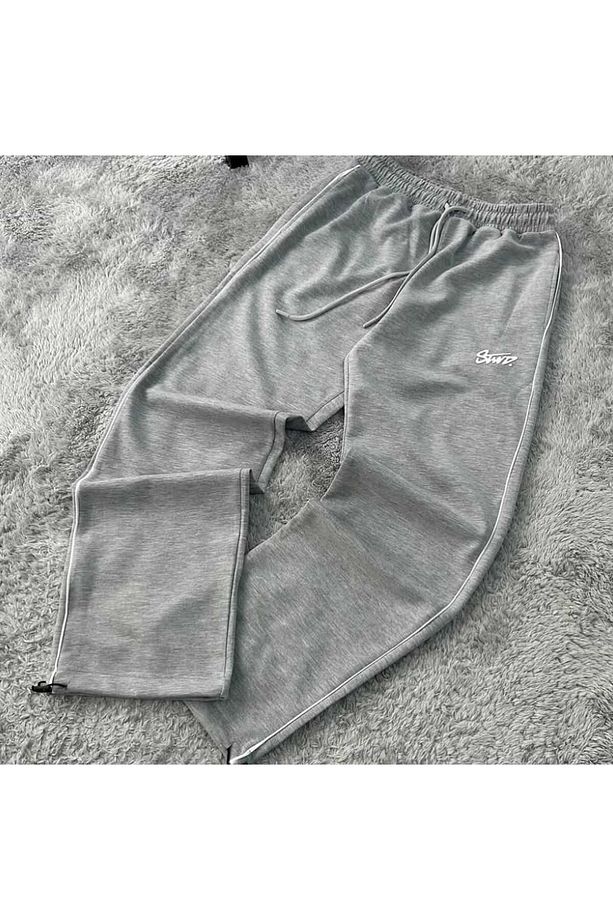 DOUBLE FACE KUMAŞ PAÇA AYARLANABİLİR LASTİKLİ BAGGY EŞOFMAN ALTI - 1