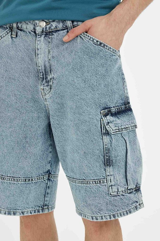 Kargo Fit Jean Bermuda Şort C2047ax24sm - 7