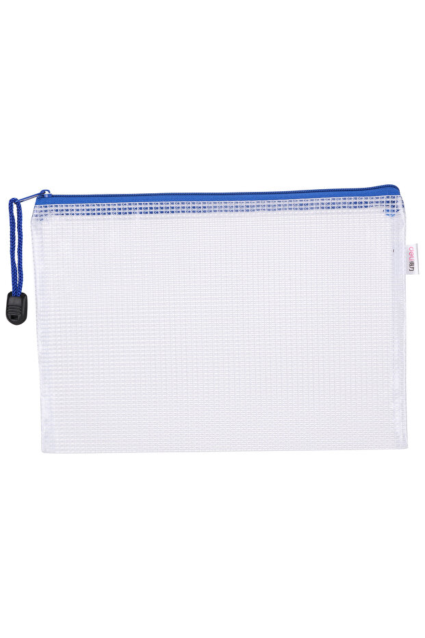 DeliE5656 A5 Zip Bag - Mesh Reinforced PVC, High Transparency,