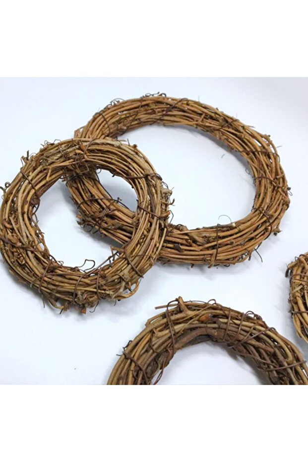 Doğal Mini Çelenk, 8 Cm 3 Adet - 1