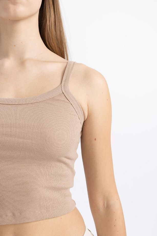 Coool Fitted Fitilli Kaşkorse Basic Düz Atlet B0563ax24sm - 4