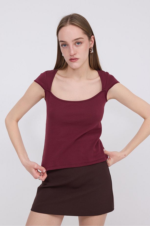 Kısa Kollu Basic T-shirt P1721 - 2
