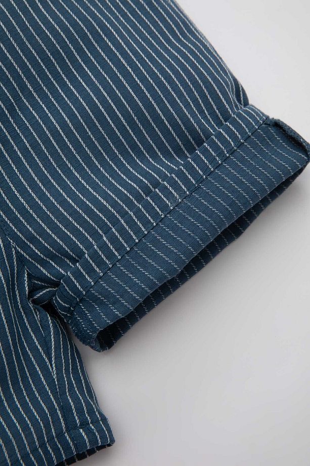Erkek Bebek Çizgili Flamlı Poplin Şort C5248a524sm - 3