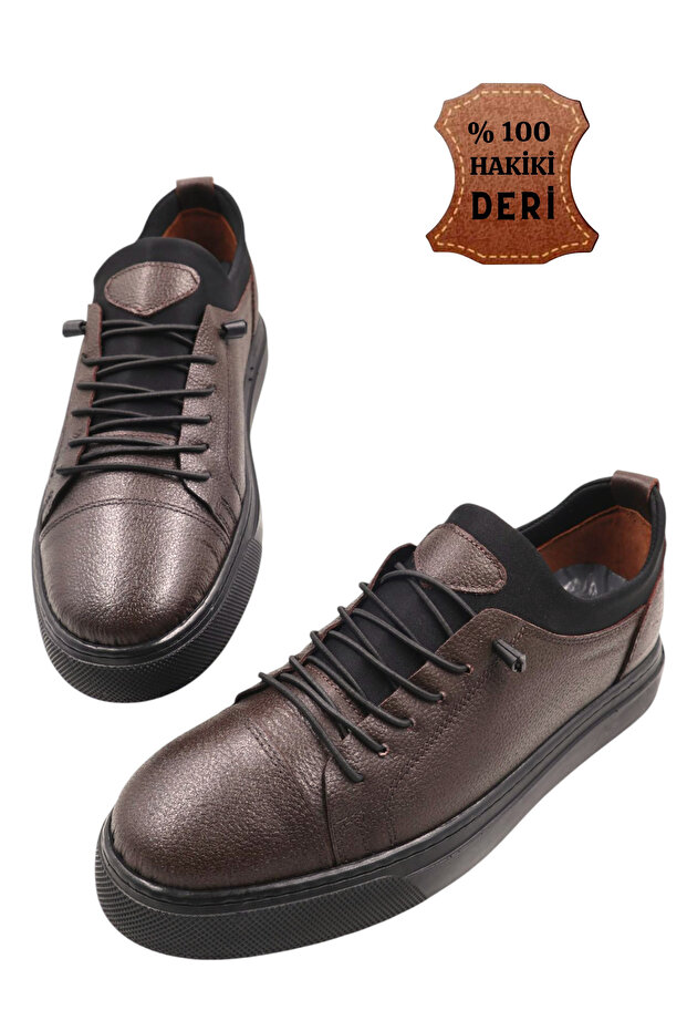 Men's Inner Outer Genuine Leather Ultra Comfortable Lightweight THICK SOLE Seasonal Daily Shoes