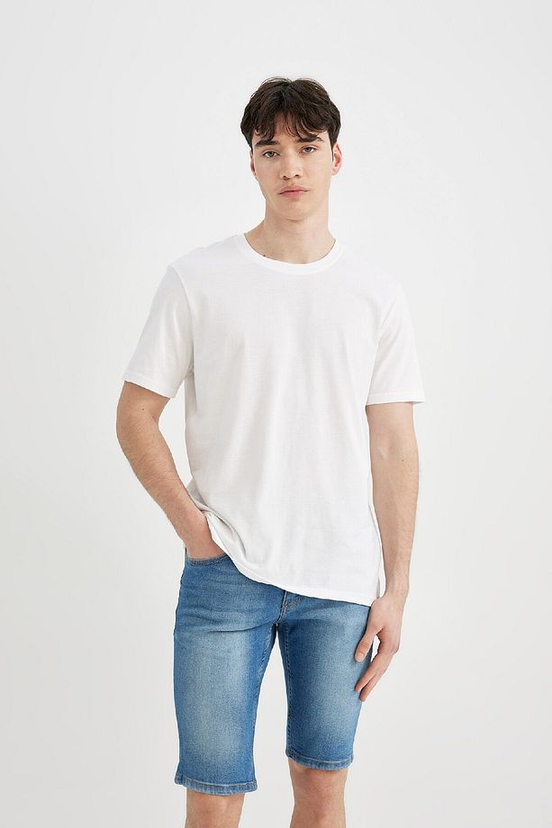 Skinny Fit Jean Bermuda Şort A4803ax24sm - 3