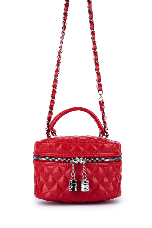 Faux Leather Almira Women's Crossbody Bag Red