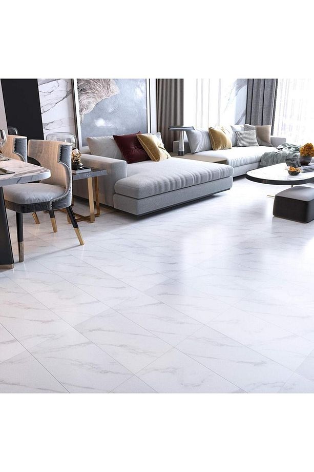 30cm x 60cm 1 Adet Yapışkanlı Floor Pvc Panel Yer Zemin Kaplama Paneli Arkası Kauçuklu Banyo Mutfak - 3