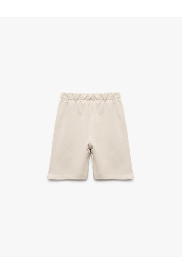 Pamuklu Beli Lastikli Basic Şort - 2