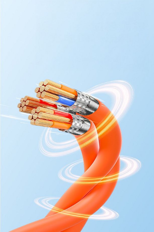 3ın1 Metal Başlıklı Çoklu Şarj Kablosu K50 Type-c Micro Lıghtnıng - 5