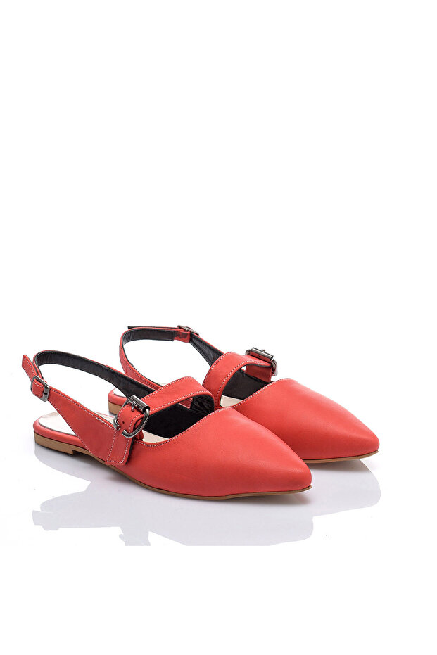Genuine Leather Pomegranate Flower Women's Sandals