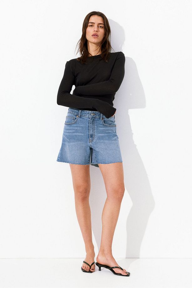 Skinny High Kot Şort - 2