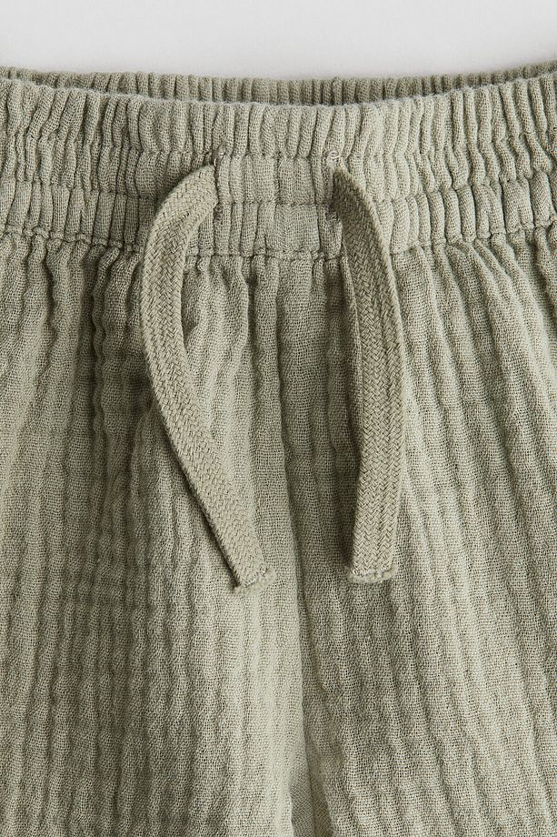 Pamuklu Muslin Şort - 2