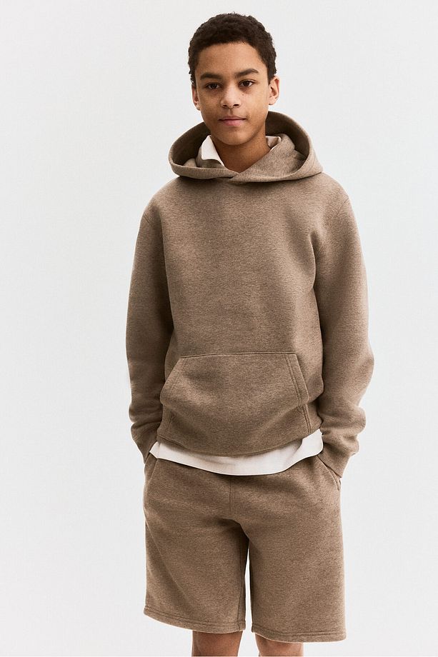 2 Parçalı Kapüşonlu Üst ve Sweatshirt Şort Set - 1