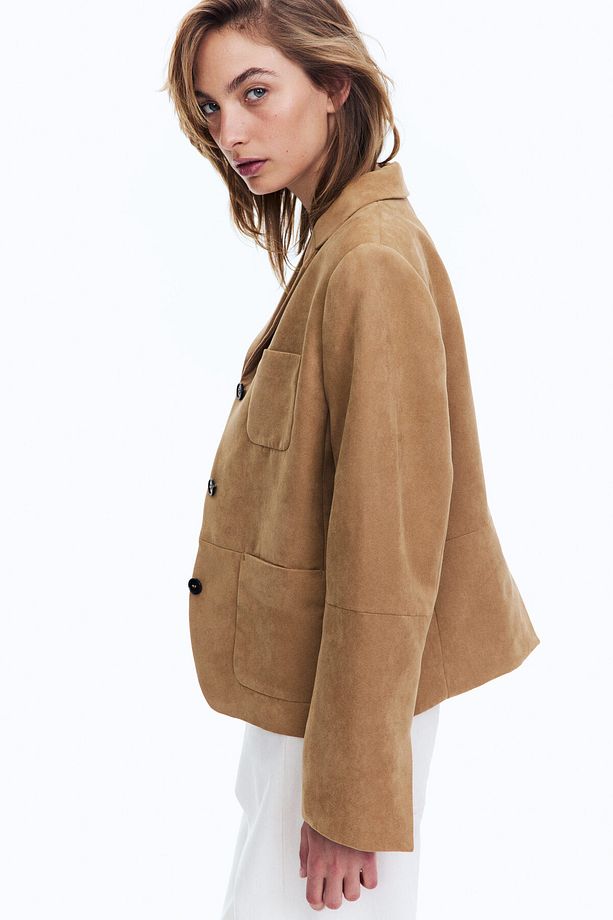 Tek Sıra Düğmeli Blazer - 5
