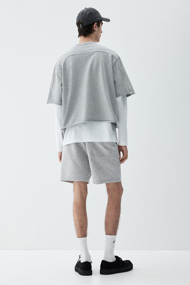 Regular Fit Sweatshirt Şort - 3