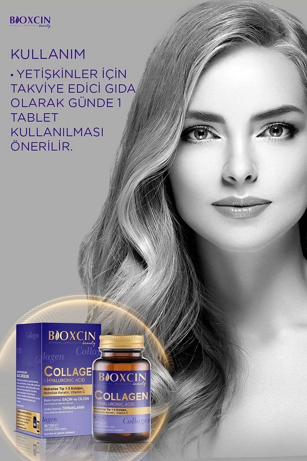 Beauty Collagen 30 Tablet - Tip1 Tip 3 Hidrolize Kolajen 3'lü - 6
