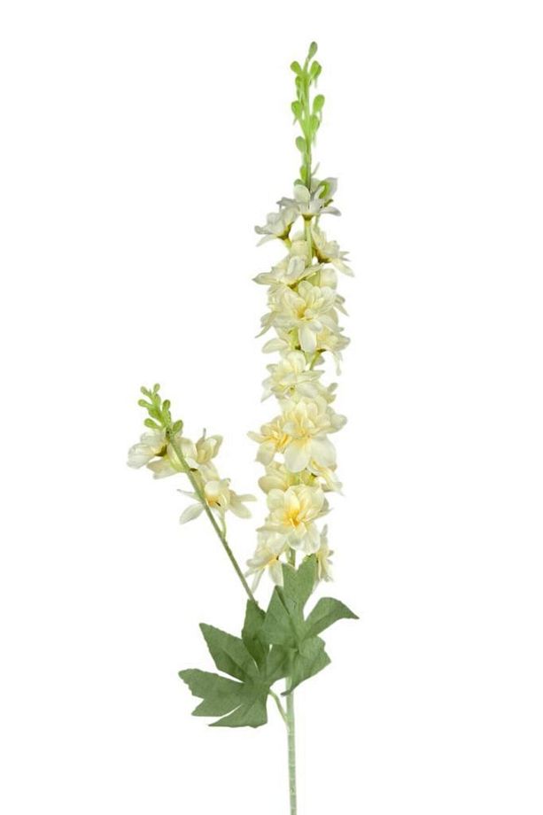Yapay Çiçek Krem Sümbül Tek Dal Tomurcuklu 85*15cm Kumaş Çiçek Uzun Dal - 2