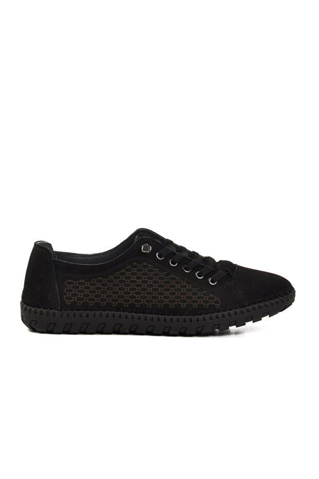 Black Nubuck Genuine Leather Men's Casual Shoes A-255 m