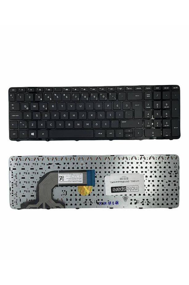 Hp ile Uyumlu Pavilion 15-g009nt K0Y97EA, 15-g011st G7X20EA Notebook Klavye Siyah TR - 1