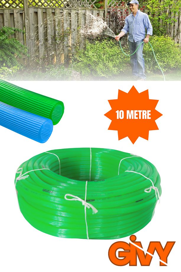 Fırat Boru Eko Soft 1/2 10 Metre Bahçe Su Hortumu 12,5 mm Esnek PVC Hortum - 1