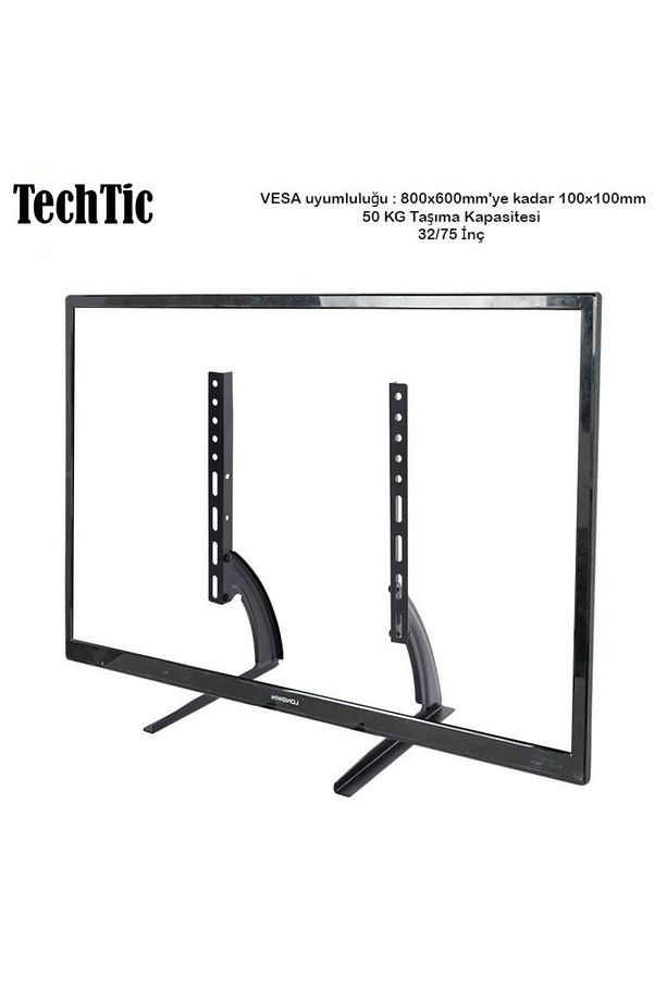 Tv Stand Masaüstü Stand 32-75inç Sabit Tv Yükseltme Lcd Taban Braketi Mönitör Lcd Led - 1