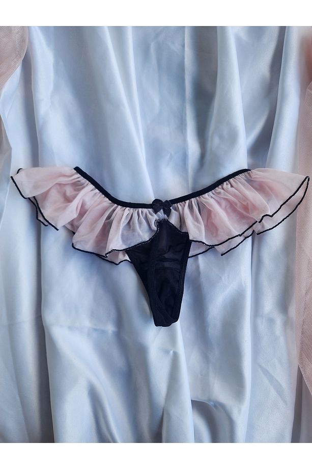String fırfırlı pembe - 1