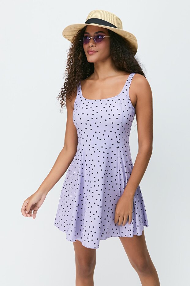 Elbise Mayo 7783 Mor - 5