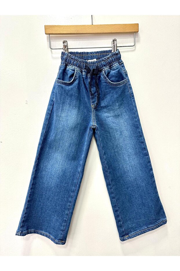 Girl's Loose Cut Jeans with Elastic Waist
