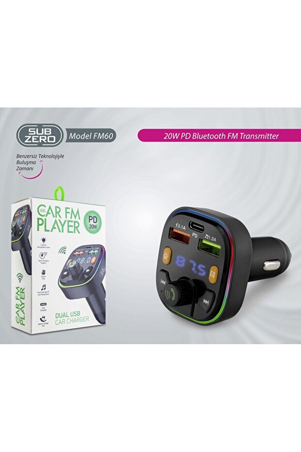 BLUETOOTH FM TRANSMİTTER FM60 - 2