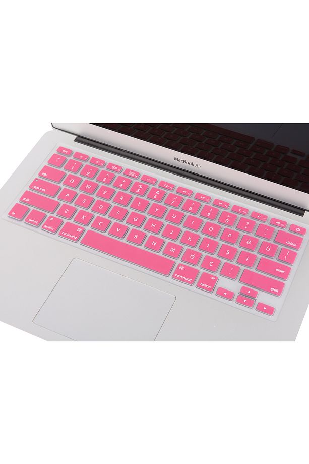 Macbook Kılıf Air Pro Klavye Koruyucu Türkçe Baskı (US TO TR) (ESKİ USB'Lİ MODEL 2008-2017) Uyumlu - 4