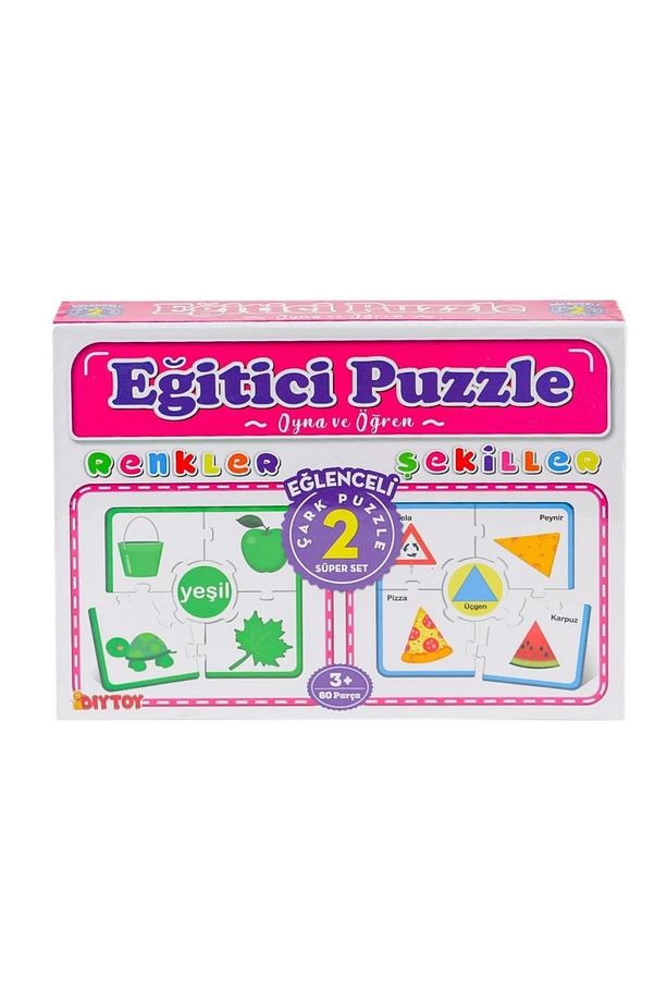 Nessiworld 7194 Çark Puzzle Renkler Şekiller -Dıytoy - 1