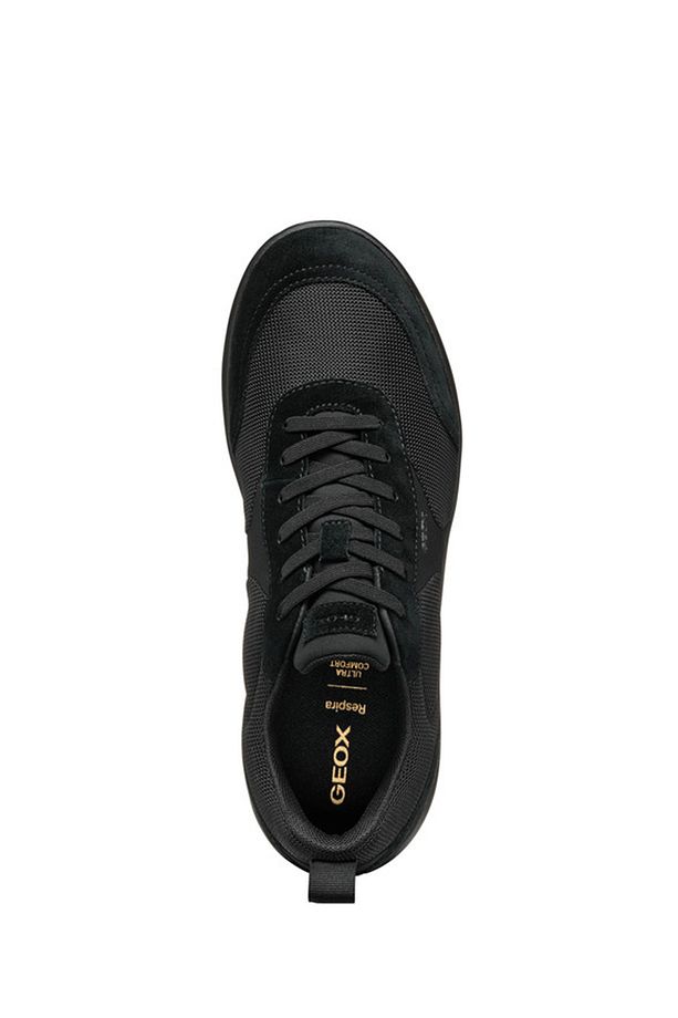 Erkek Siyah U Xtors D -Mesh + Suede Bağcıklı Deri Sneaker U55LFD01422C9999 - 5
