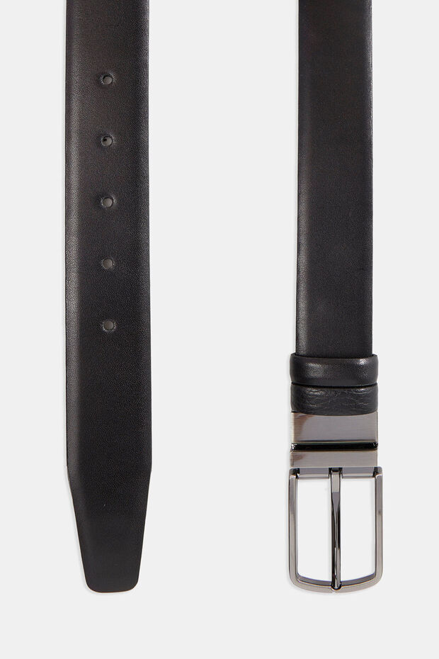 SİYAH DERİ DOUBLEFACE KEMER - 3