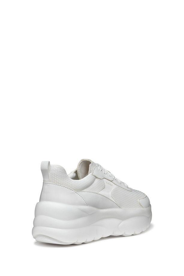 Kadın Beyaz D Xtors D - Mesh + Geobuck Bağcıklı Kalın Tabanlı Sneaker D551FD01454C1000 - 4