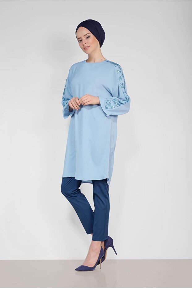KOLLARI PUL PAYETLİ TUNİK 4432 - 3
