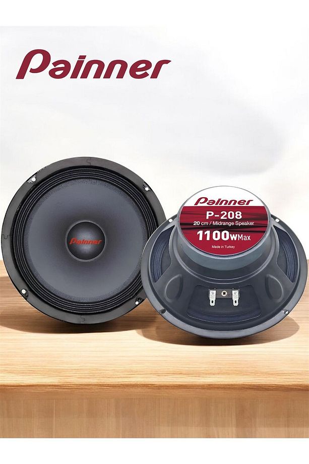 P-208 1100 Watt 150 Rms 20 Cm Midrange Oto Hoparlör 2 Adet Amfi Uyumlu - 3