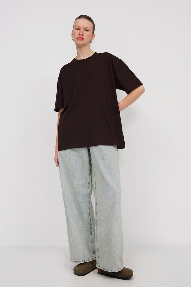 Bisiklet Yaka Basic T-shirt P10111-D7 - 6