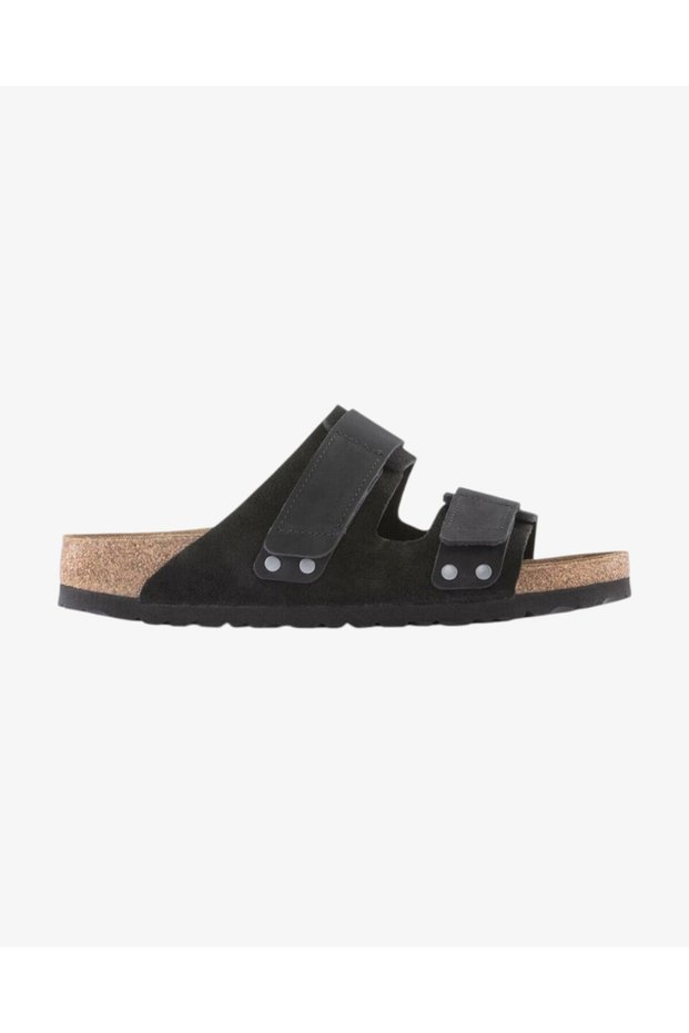 Uji Nubuck Suede Black Slippers 1024832